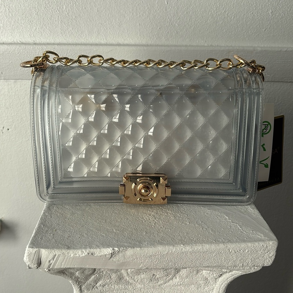 Caleesa Women’s Clear Jelly Purse Shoulder Bag - NWT